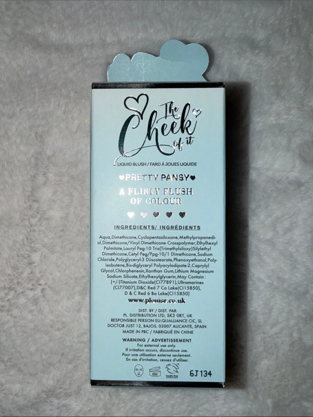 P. Louise X Mikayla The Cheek Of It Liquid Blush in Pretty Pansy (Pink) BNIB